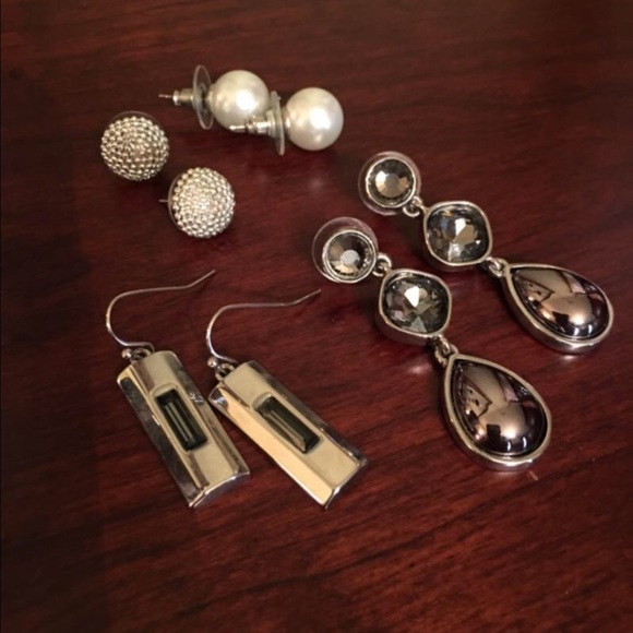 White House Black Market Jewelry - White House Black Market set of 4 earrings