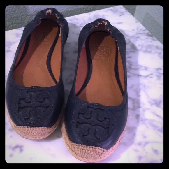 SALE Tory Burch Reva-style espadrilles.