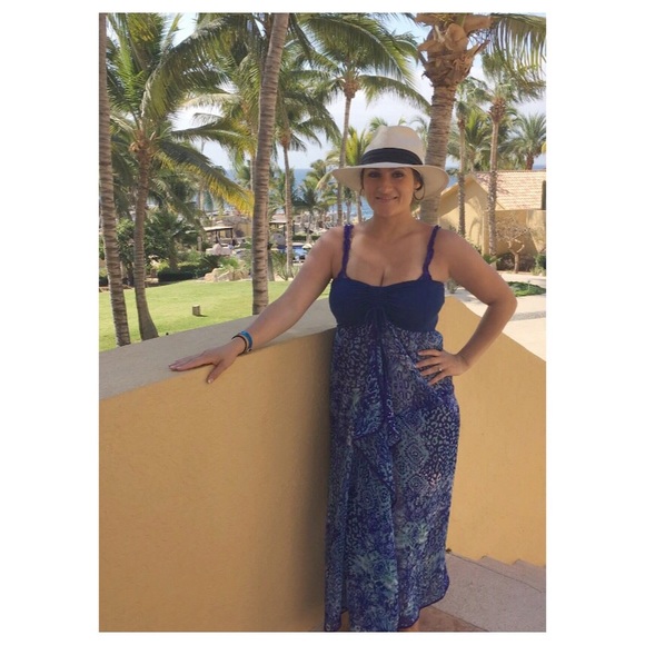 Sheer swim coverup