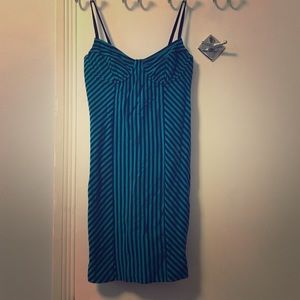 Forever 21 Stripped spaghetti strap mini