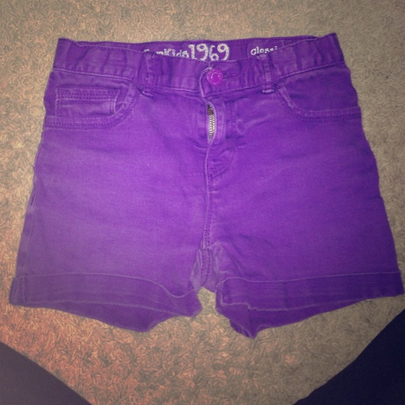Purple size 7 regular classic gap kids shorts