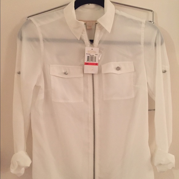Michael Kors white blouse