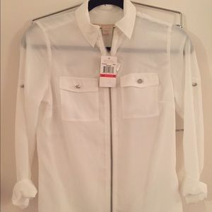Michael Kors white blouse