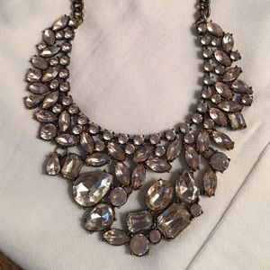 Champagne pinkish bauble bar necklace