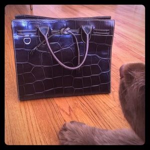 Dooney&Bourke croco embossed leather bag