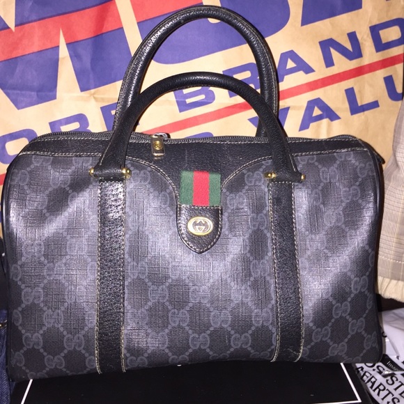 Gucci Black Boston Handbag