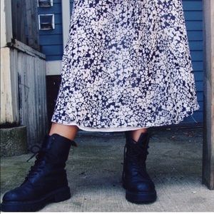 Matte Black Steel Toed Dr. Martens 🌑