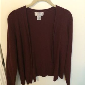 Wine/Burgundy cardigan