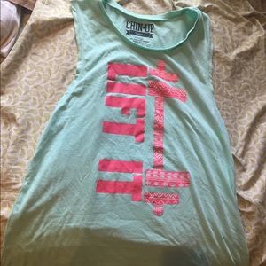 Sleeveless Graphic Workout Shirt