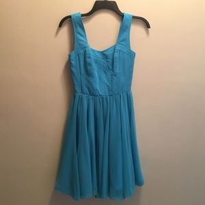 GUESS Turquoise Chiffon Dress Size 2