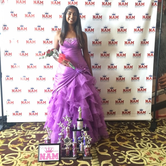 Purple Pageant/Prom Dress/Gown @wepacknship4u