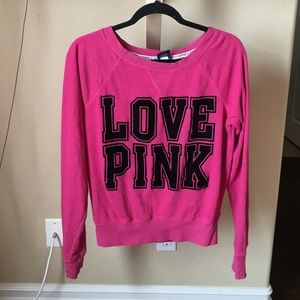 Victoria Secret Love pink sweater