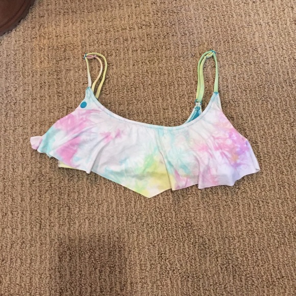 Volcom Multicolor Bathing Suit Top - image 1