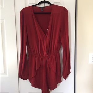 Forever 21 Red Romper/Playsuit
