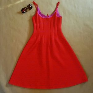 Sexy Cynthia Rowley Neoprene Red A-line dress