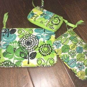 Vera Bradley wristlet and zip ups