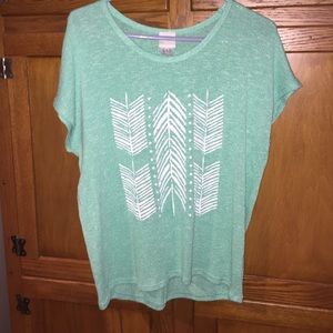Mint green arrow top!