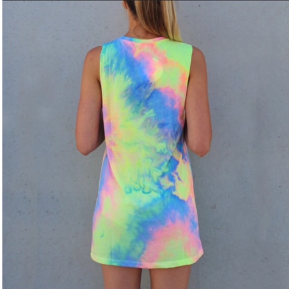 ❌FINAL SALE❌1 LEFT! Tie dye mini dress - Picture 2 of 2