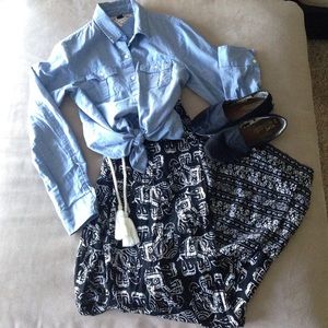 FREE WITH PURCHASE elephant pattern pants