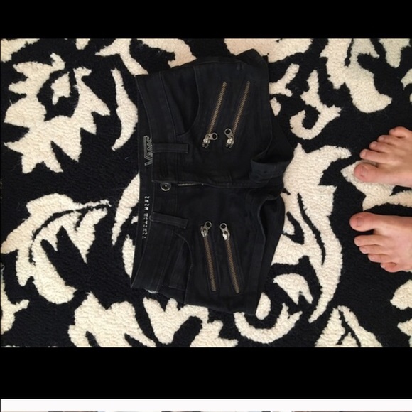 Bundle of black shorts & red flannel