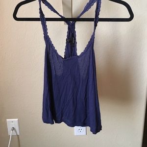 Dark blue halter top