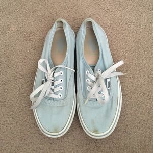 🚨FINAL PRICE🚨Light Blue lace up Vans