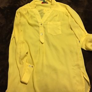 Canary yellow "Pamela Breezly" Modcloth tunic