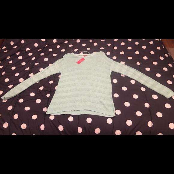 Brand new Mint green ELLE sparkly sweater - Picture 1 of 3