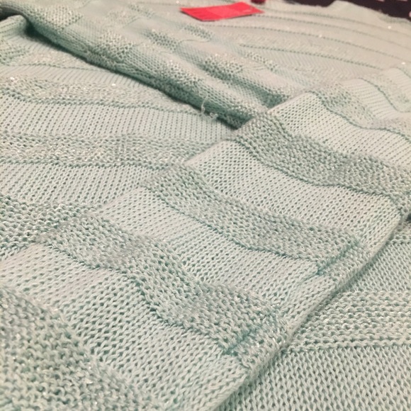 Brand new Mint green ELLE sparkly sweater - Picture 3 of 3