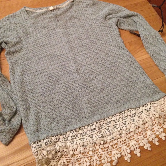 Boho Crochet fringe Sweater