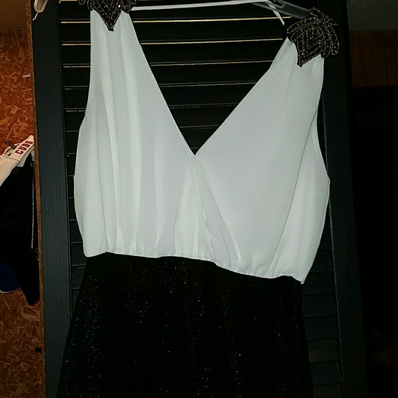 Black and white dress