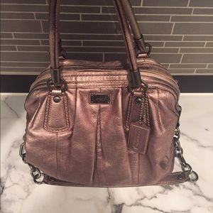 Authentic Coach gunmetal handbag.