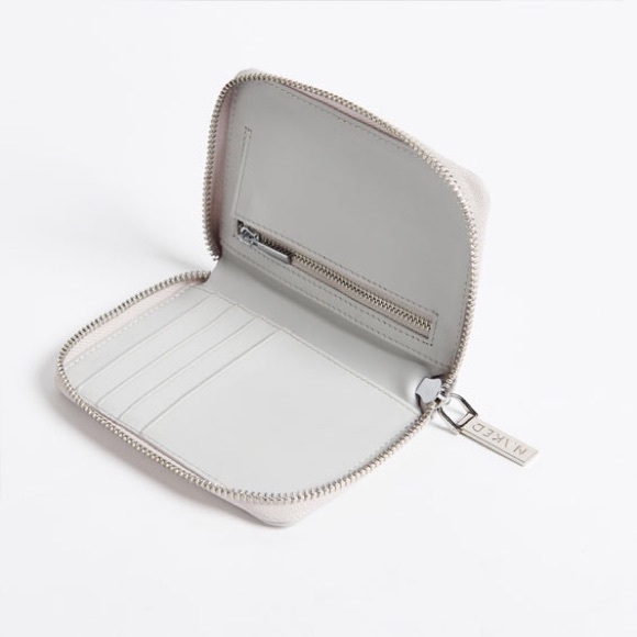 Nordstrom Handbags - NAKEDVICE || Gray 100% Leather Silver Wallet