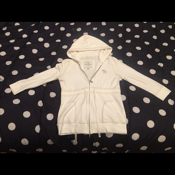 Abercrombie & Fitch white sweatshirt hoodie