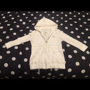 Abercrombie & Fitch white sweatshirt hoodie