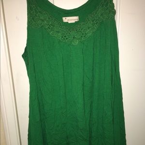 Green tank top