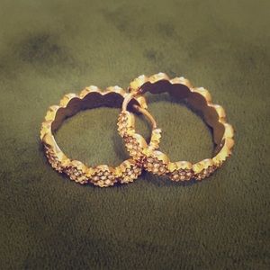 Kate Spade Sparkle Hoop Earrings