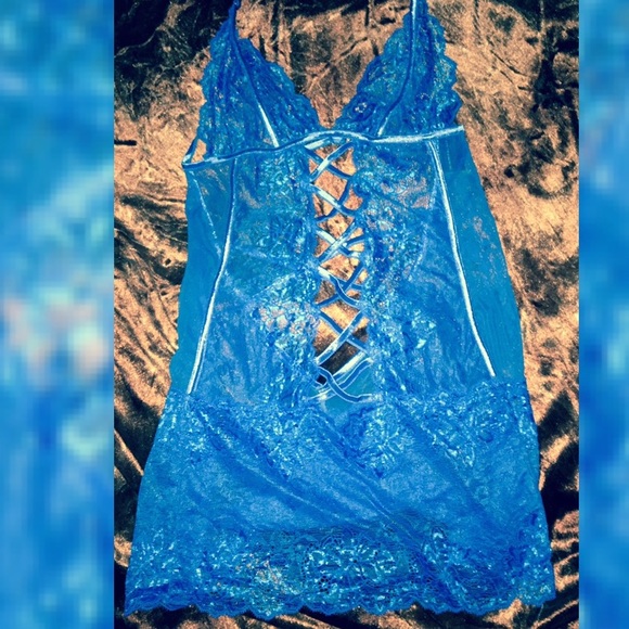 Beautiful Blue Fredrick's of Hollywood Teddy