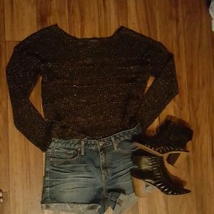 Black glittery sweater