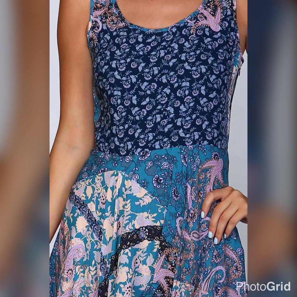 ! Waterfall fit n flare dress! 💙 LAST ONE!! - Picture 4 of 4