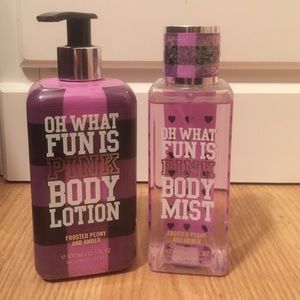 Body spray and lotion
