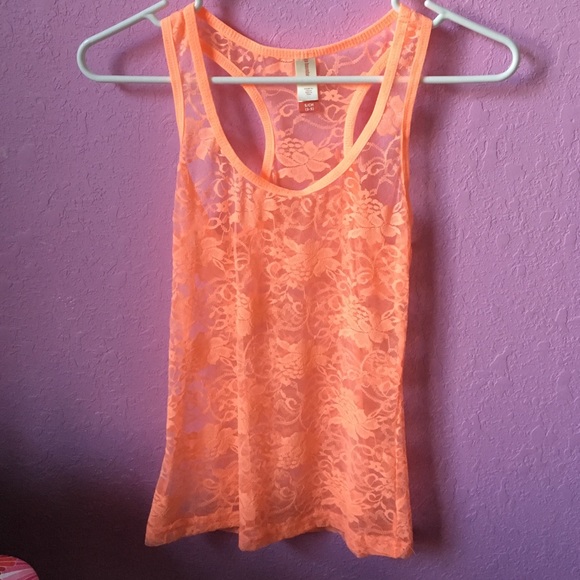 Bright orange tank