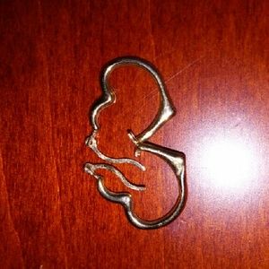 10k Gold Heart shaped earrings