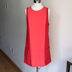 Amazing red/pink shift dress
