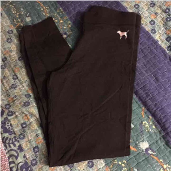 ❌SOLD❌PINK black leggings
