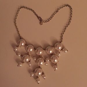 White bauble necklace