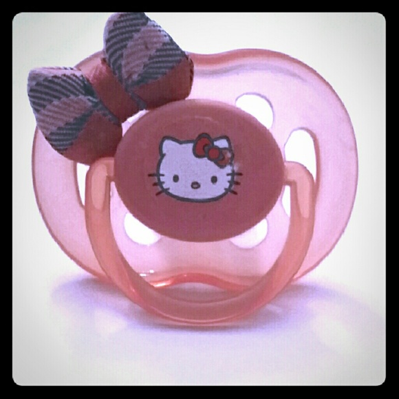 Pink Hello Kitty pacifier