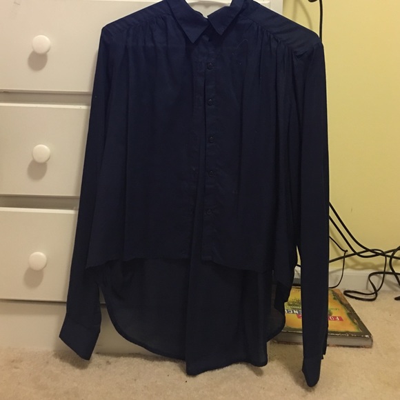 Blue button up shirt