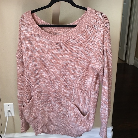 Pink/cream sweater