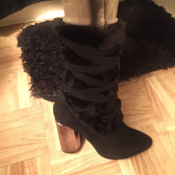 Faux Fur Ankle Boot - Picture 2 of 4